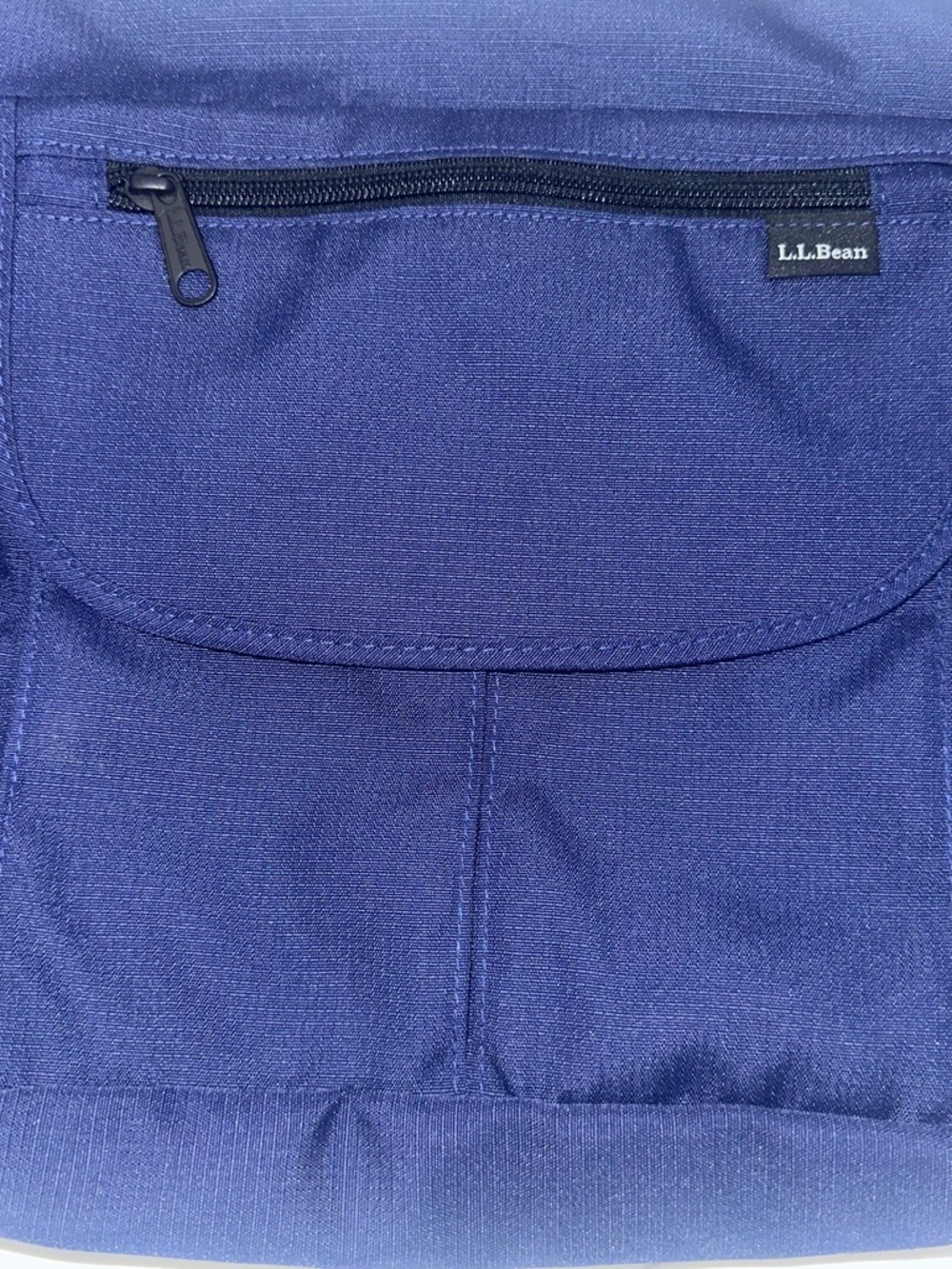 L.L.Bean Town and Field Shoulder Bag Navy Blue Organizer Messenger Travel Bag - Picture 2 of 14